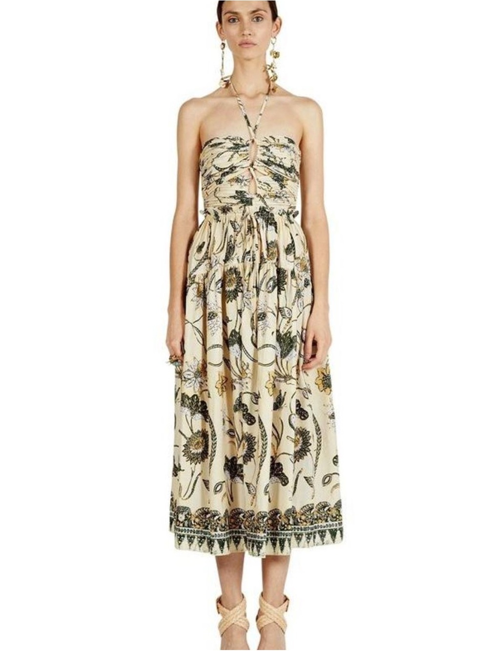 Ulla Johnson Floral Print Midi Dress